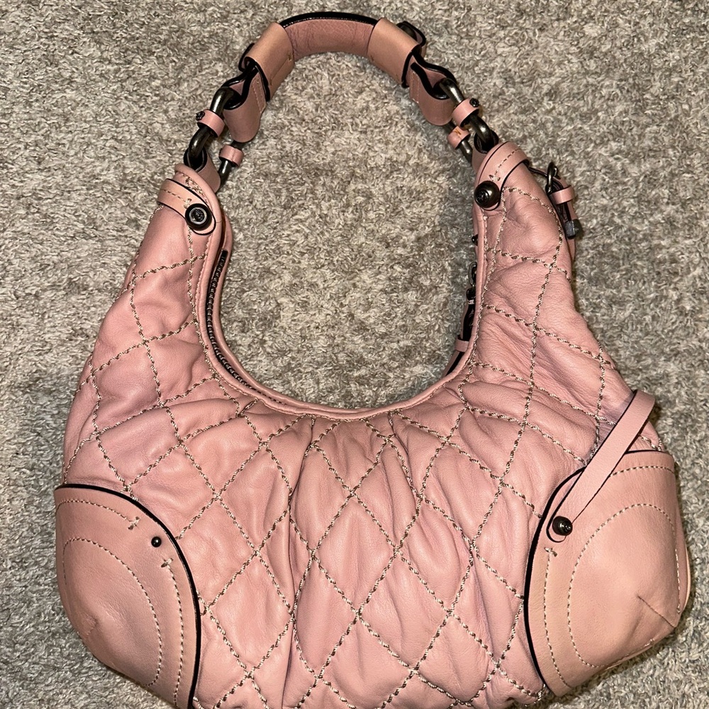 Juicy Couture Pink Quilted Hobo Bag